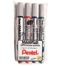 PENTEL Maxiflow MWL5S-4 Whiteboard Markers