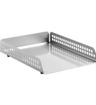 Perforated Square Punch Single Letter Tray (Krost Silver)