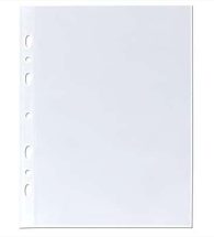 A4 Plastic Filing Pocket, Multi-Punch Pocket.