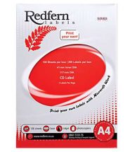 Laser Redfern Labels, 117mm, 41mm Inner, 2 Per Page.