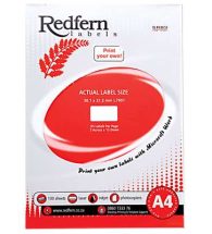Laser Redfern Labels, 38.1x21.2mm, 65 Per Page