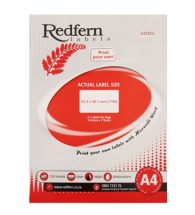 Laser Redfern Labels, 63x38.1mm, 21 Per Page With Border