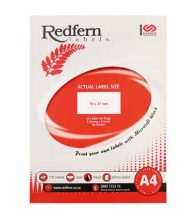 Laser Redfern Labels, 70x37mm, 24 Per Page.