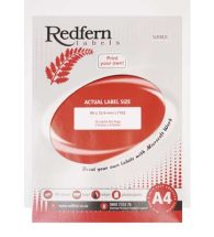 Laser Redfern Labels, 99.5x33.625mm, 16 Per Page.
