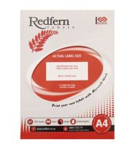 Laser Redfern Labels, 99.5x44.83mm, 12 Per Page.