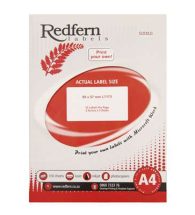 Laser Redfern Labels, 99.5x57mm, 10 Per Page.