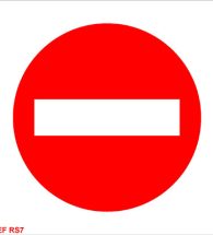 Self Adhesive Signs, Pre-printed with ￿No Entry￿, 150x150mm.