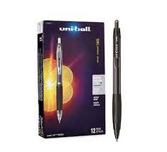 Uniball XSG Retractable Gel Black Pen (12)