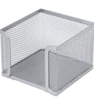 Wire Mesh Desk Cube Holder DLD01- (Silver)